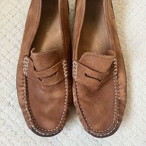 Cole Haan Men's Wyatt Penny Driver Style C30966 Suede Brown Size 10  Loafer